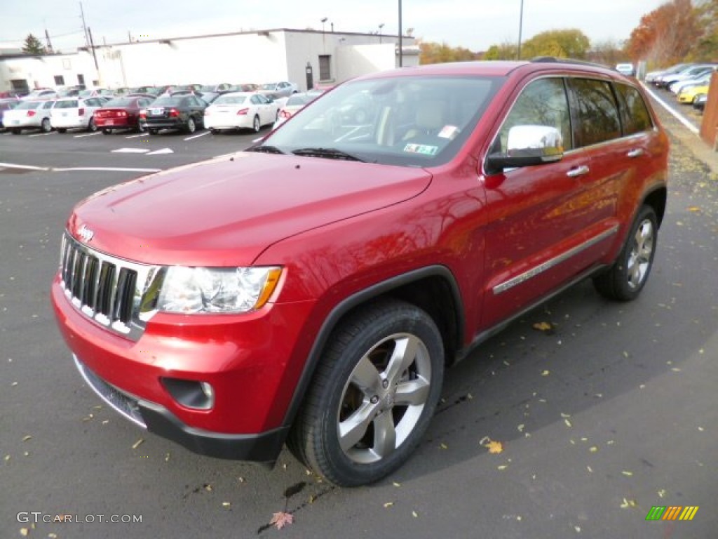 2011 Grand Cherokee Limited 4x4 - Inferno Red Crystal Pearl / Dark Frost Beige/Light Frost Beige photo #3