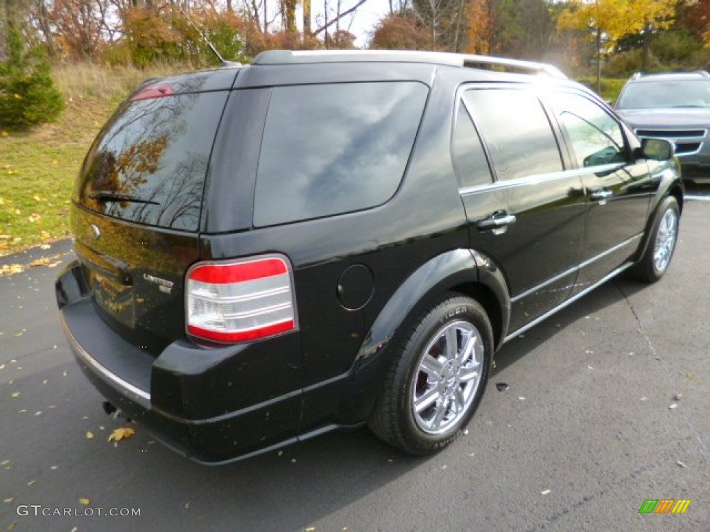 2008 Taurus X Limited AWD - Black / Charcoal Black photo #7