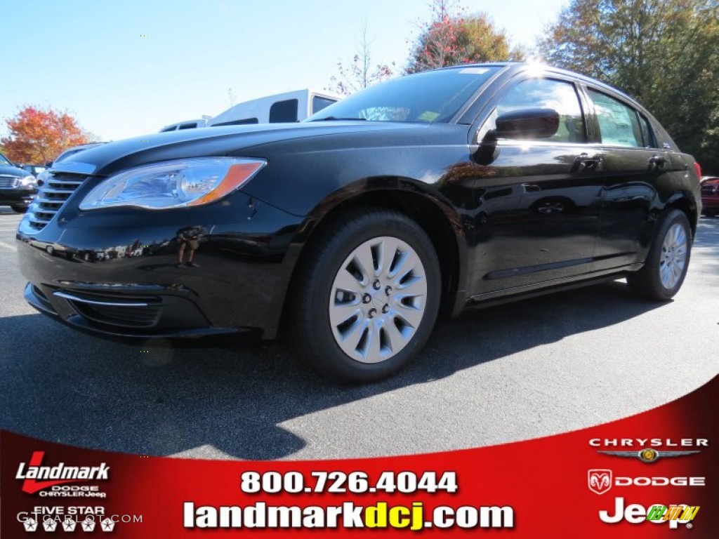 2014 200 LX Sedan - Black Clear Coat / Black/Light Frost Beige photo #1