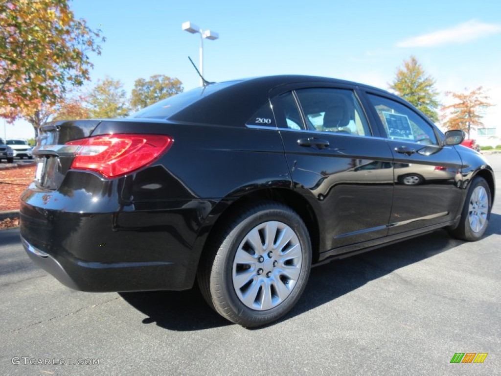 2014 200 LX Sedan - Black Clear Coat / Black/Light Frost Beige photo #3