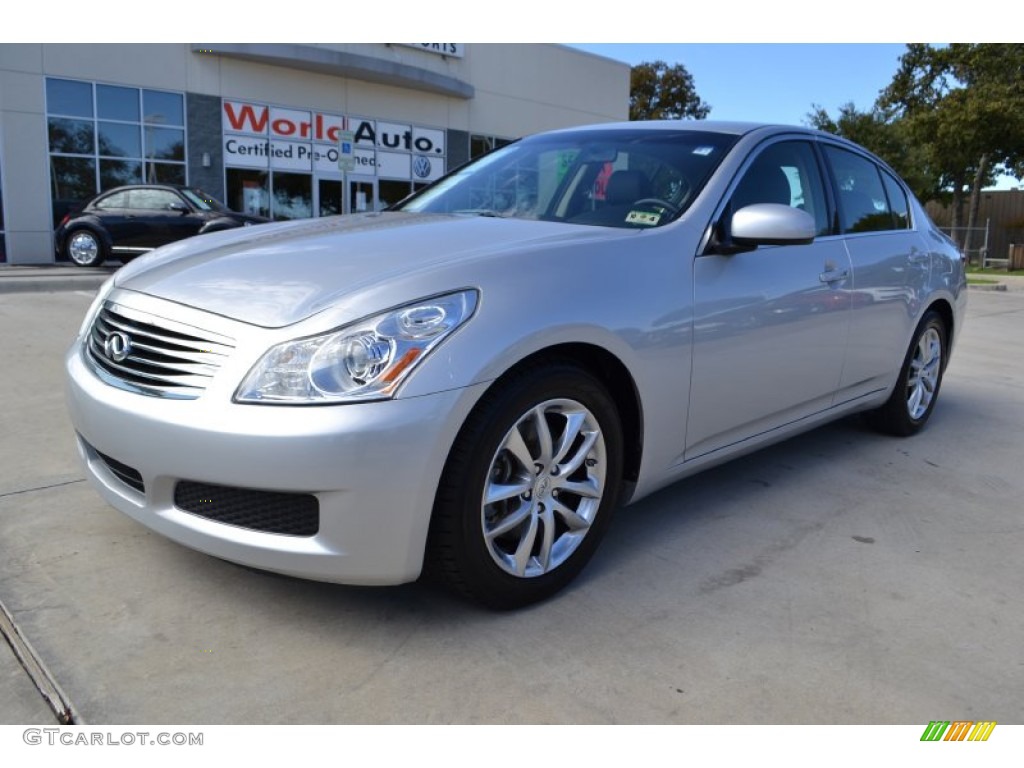 2008 G 35 S Sport Sedan - Liquid Platinum Silver / Graphite photo #1