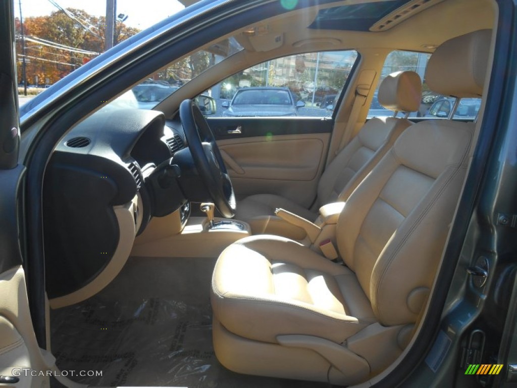 2003 Passat GLS Sedan - Fresco Green Metallic / Beige photo #16