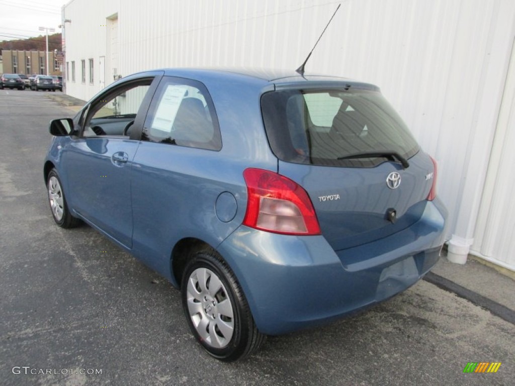 2008 Yaris 3 Door Liftback - Bayou Blue Pearl / Dark Charcoal photo #4