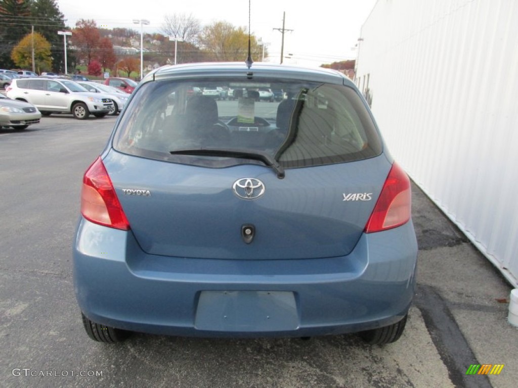 2008 Yaris 3 Door Liftback - Bayou Blue Pearl / Dark Charcoal photo #5