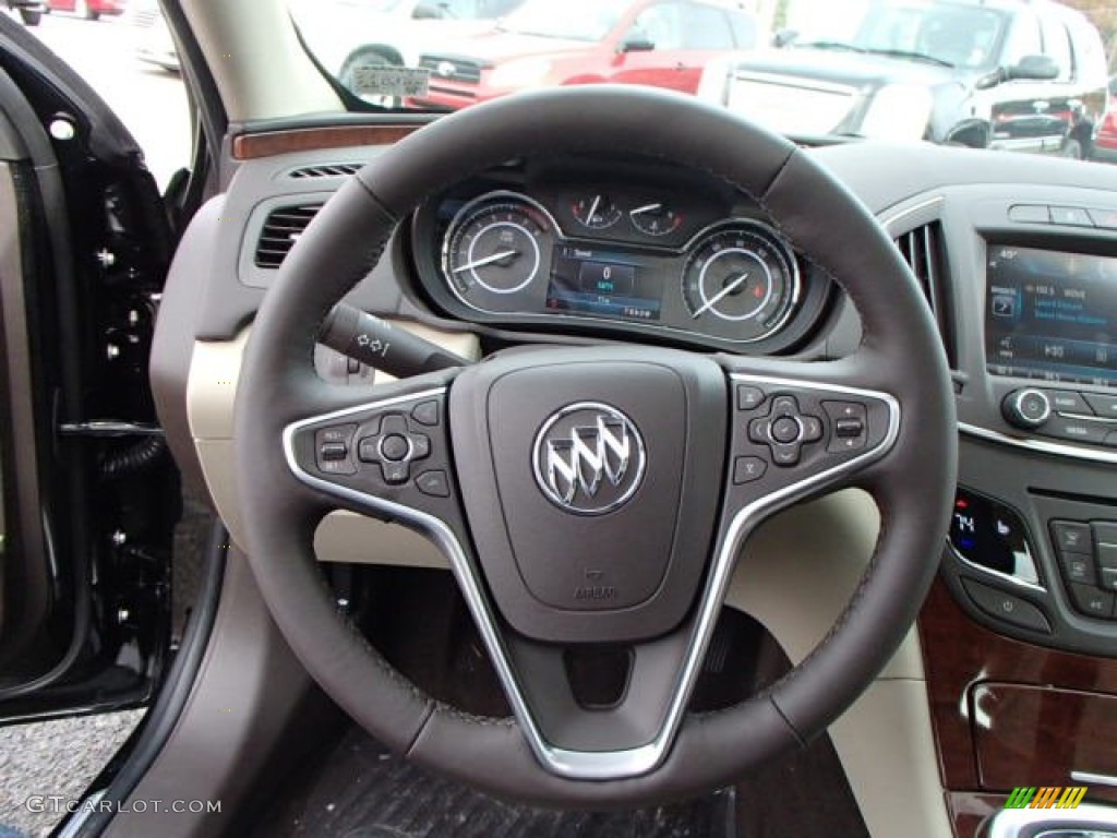 2014 Buick Regal AWD Light Neutral Steering Wheel Photo #87554078