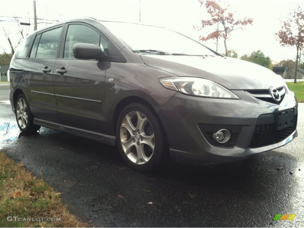 2008 MAZDA5 Grand Touring - Galaxy Gray / Black photo #4