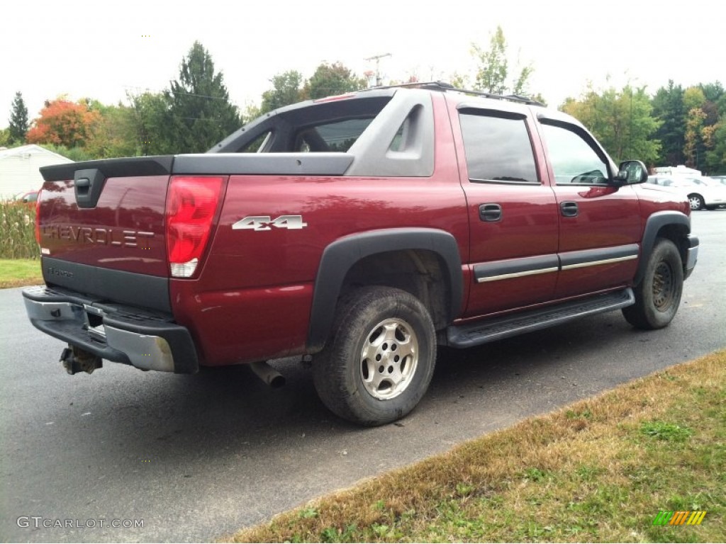 2004 Avalanche 1500 4x4 - Sport Red Metallic / Dark Charcoal photo #5