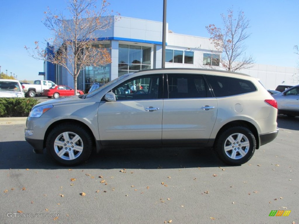 2012 Traverse LT AWD - Gold Mist Metallic / Ebony photo #3