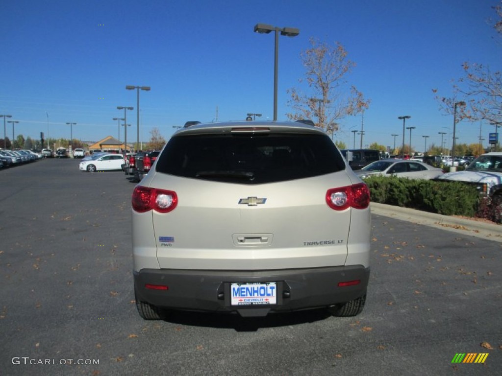 2012 Traverse LT AWD - Gold Mist Metallic / Ebony photo #5