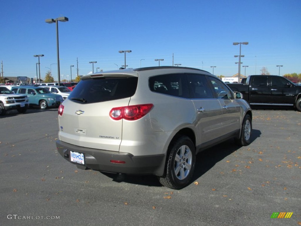 2012 Traverse LT AWD - Gold Mist Metallic / Ebony photo #6