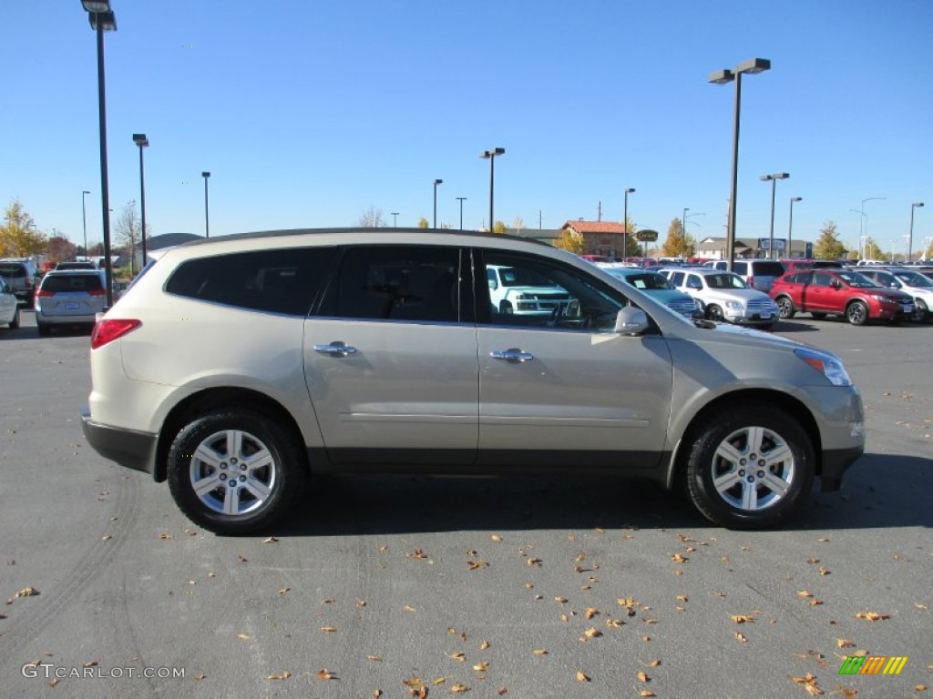 2012 Traverse LT AWD - Gold Mist Metallic / Ebony photo #7