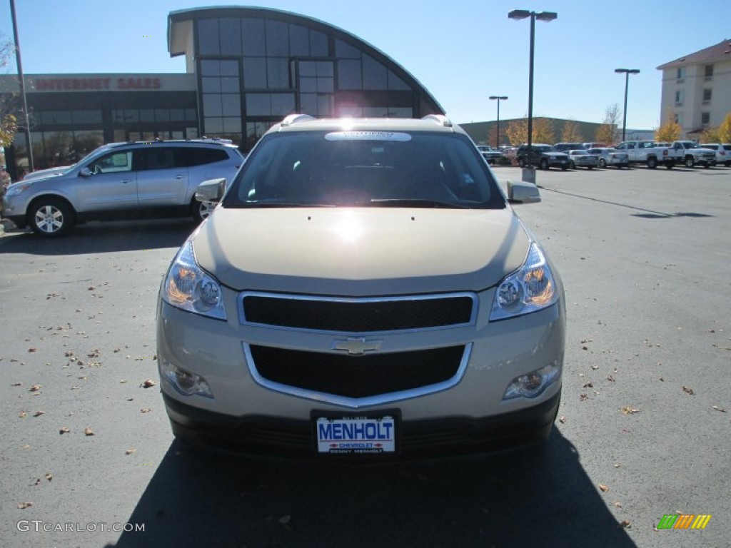 2012 Traverse LT AWD - Gold Mist Metallic / Ebony photo #8