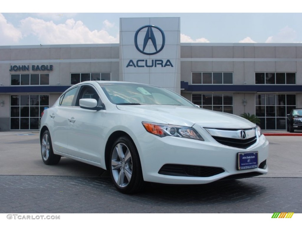 2014 ILX 2.0L - Bellanova White Pearl / Ebony photo #1