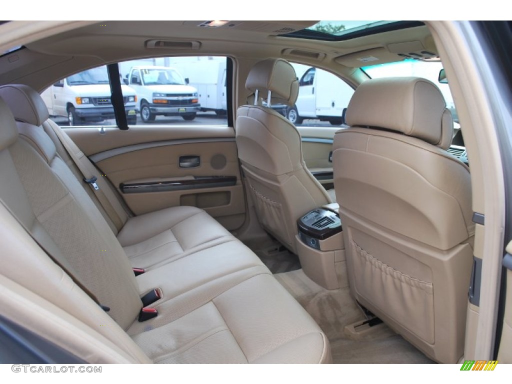 Beige Interior 2007 BMW 7 Series 750i Sedan Photo #87557838