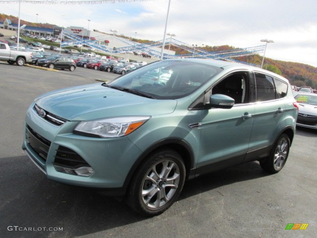 2013 Escape SEL 2.0L EcoBoost 4WD - Frosted Glass Metallic / Charcoal Black photo #5