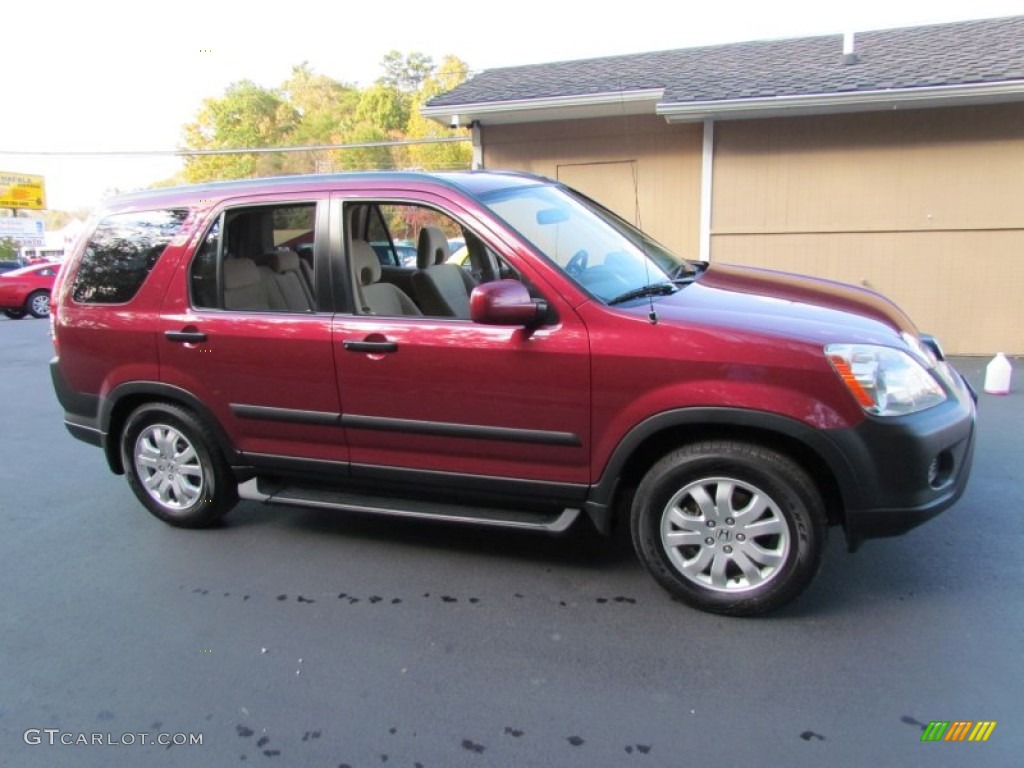 2006 CR-V EX 4WD - Redondo Red Pearl / Black photo #2