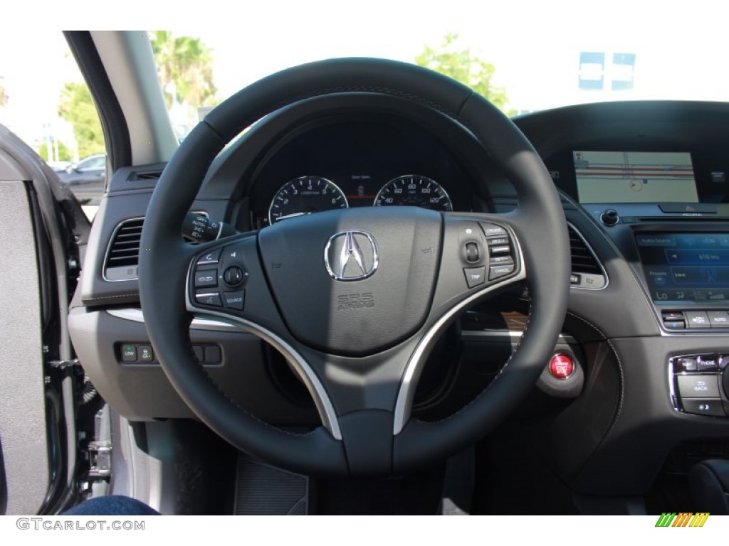 2014 Acura RLX Krell Audio Package Ebony Steering Wheel Photo #87560888