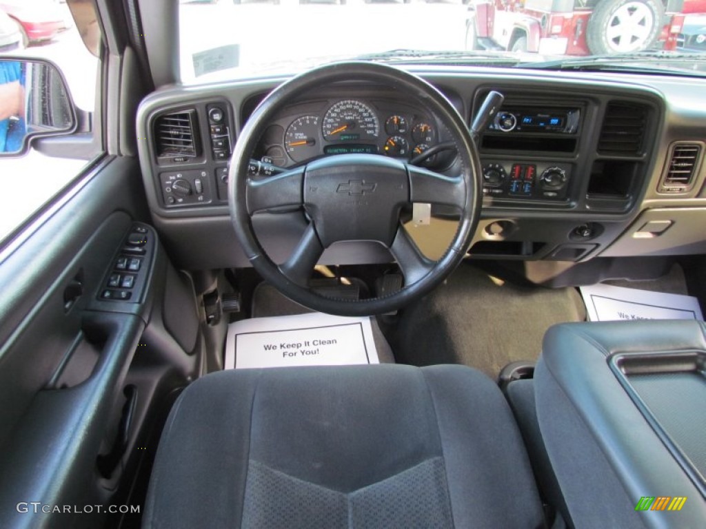 2005 Silverado 1500 LS Crew Cab 4x4 - Dark Blue Metallic / Dark Charcoal photo #19