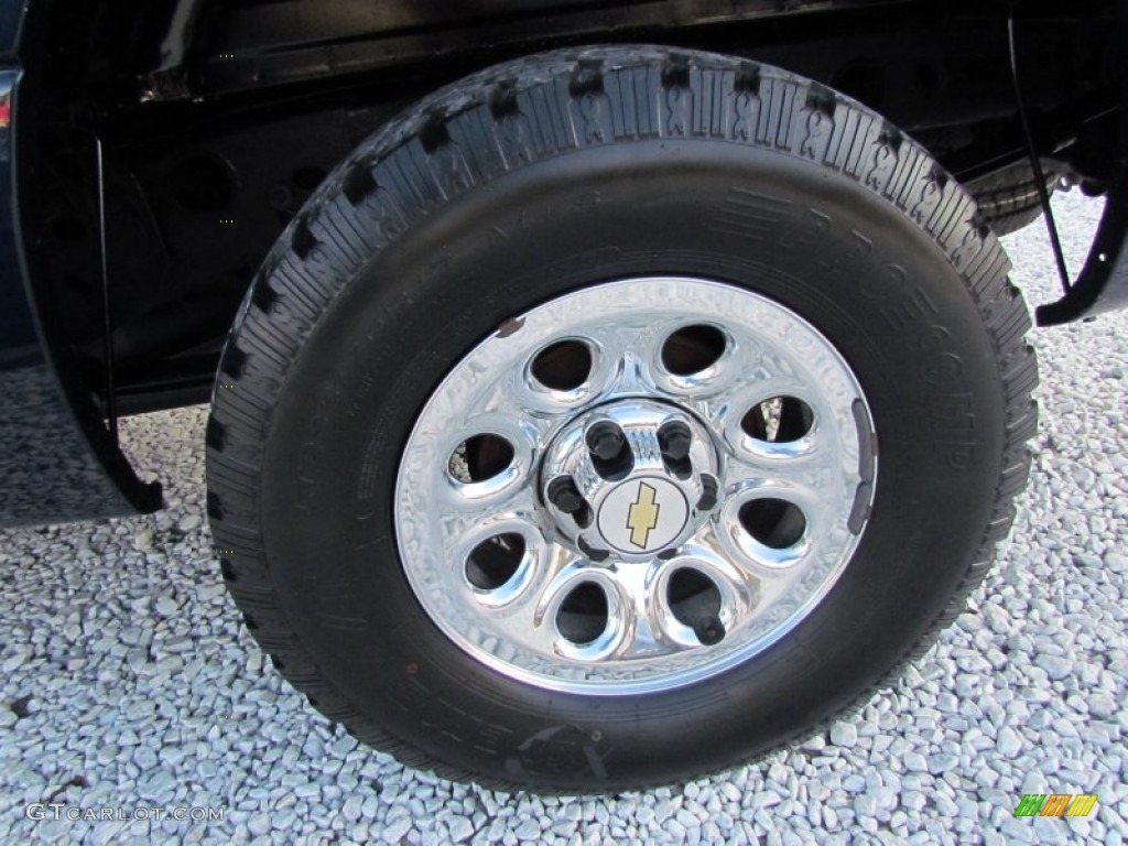 2005 Silverado 1500 LS Crew Cab 4x4 - Dark Blue Metallic / Dark Charcoal photo #24