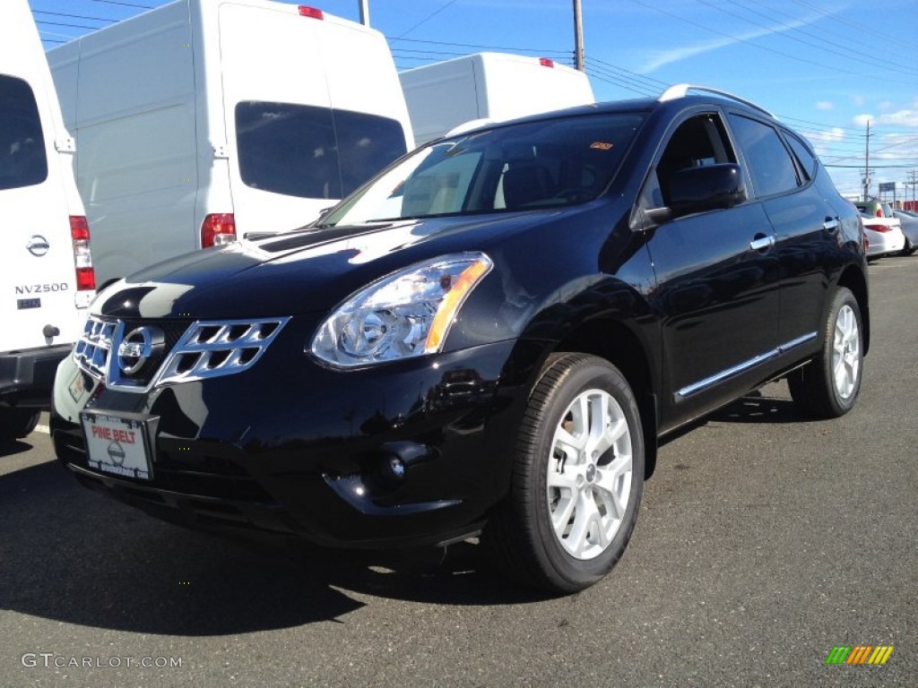 2013 Rogue SL AWD - Super Black / Black photo #1