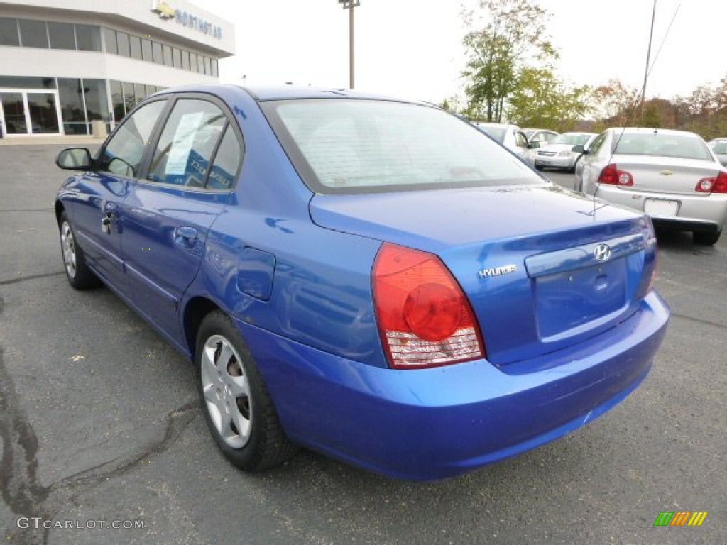 2005 Elantra GLS Sedan - Tidal Wave Blue / Gray photo #2