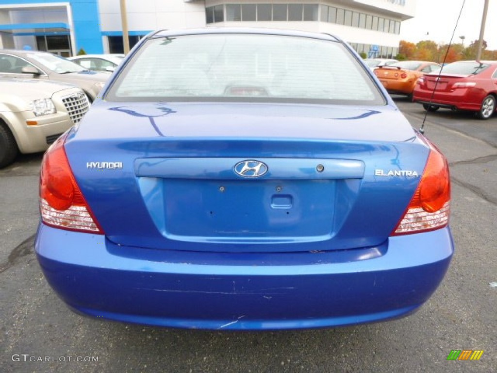 2005 Elantra GLS Sedan - Tidal Wave Blue / Gray photo #3