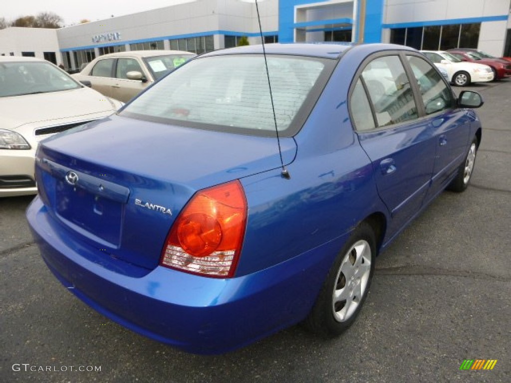 2005 Elantra GLS Sedan - Tidal Wave Blue / Gray photo #4