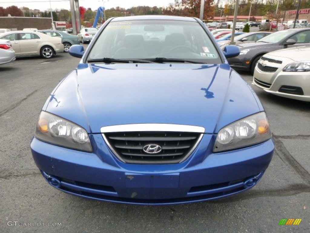 2005 Elantra GLS Sedan - Tidal Wave Blue / Gray photo #6