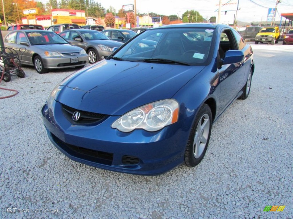 2002 RSX Type S Sports Coupe - Arctic Blue Pearl / Ebony Black photo #11