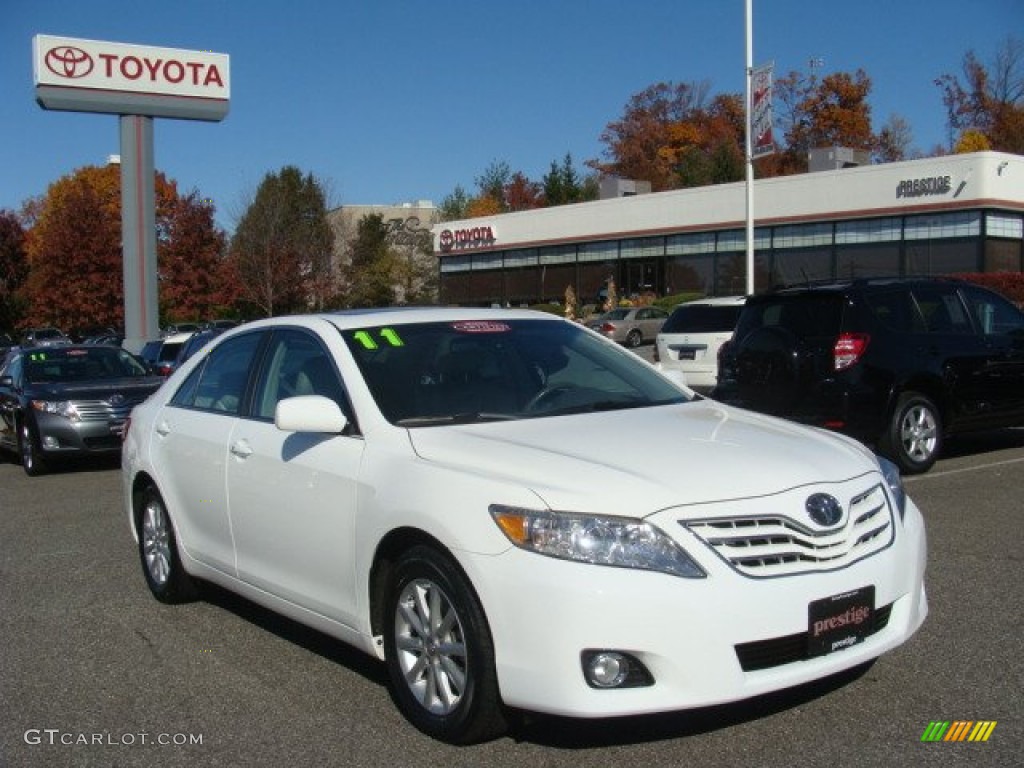 Super White Toyota Camry