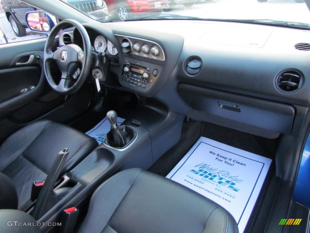 2002 RSX Type S Sports Coupe - Arctic Blue Pearl / Ebony Black photo #14