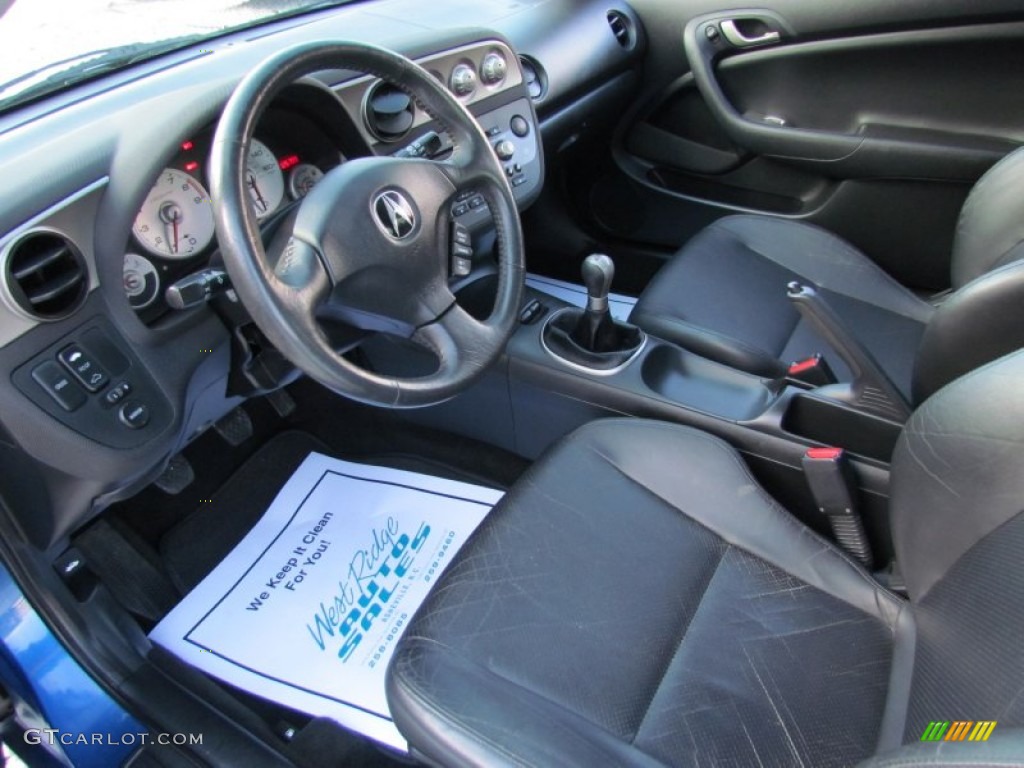 2002 RSX Type S Sports Coupe - Arctic Blue Pearl / Ebony Black photo #20