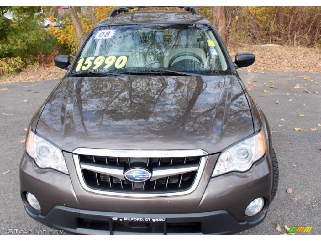 2008 Outback 2.5i Wagon - Deep Bronze Metallic / Warm Ivory photo #2