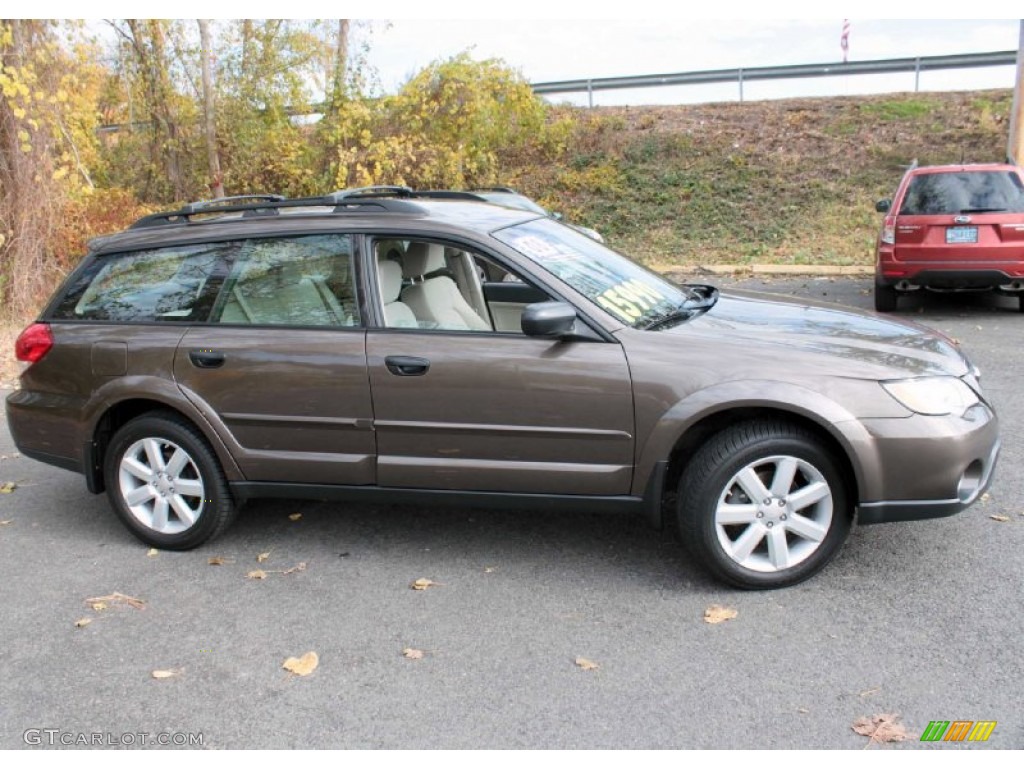 2008 Outback 2.5i Wagon - Deep Bronze Metallic / Warm Ivory photo #4