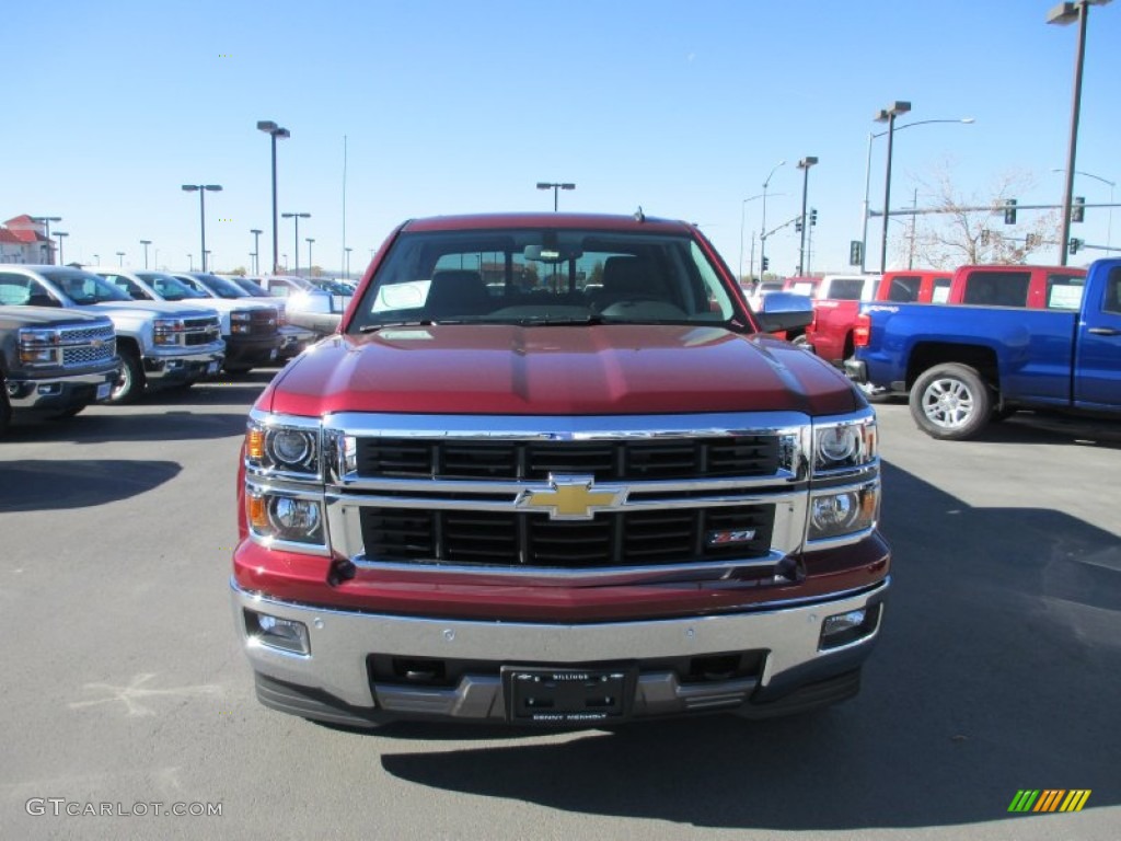 2014 Silverado 1500 LTZ Z71 Crew Cab 4x4 - Deep Ruby Metallic / Jet Black photo #8