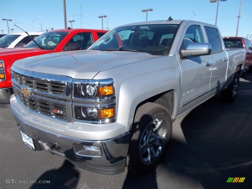 2014 Silverado 1500 LTZ Z71 Crew Cab 4x4 - Silver Ice Metallic / Jet Black photo #4