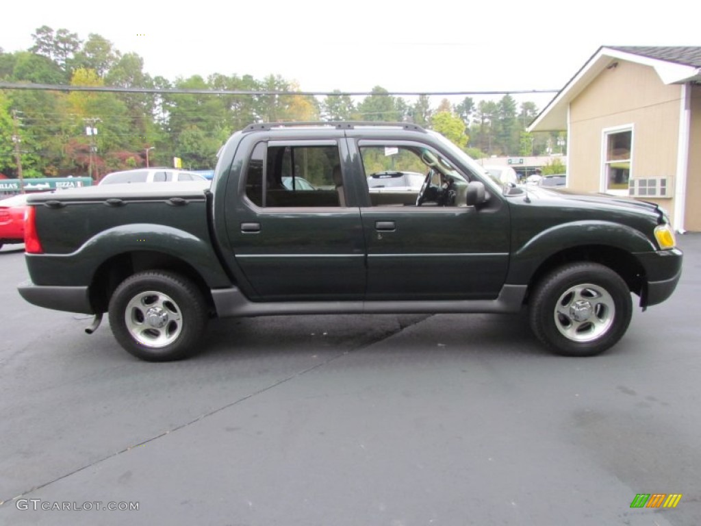 2004 Explorer Sport Trac XLS 4x4 - Aspen Green Metallic / Medium Pebble/Dark Pebble photo #3