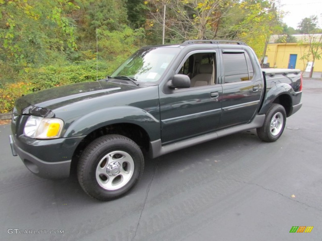 2004 Explorer Sport Trac XLS 4x4 - Aspen Green Metallic / Medium Pebble/Dark Pebble photo #10