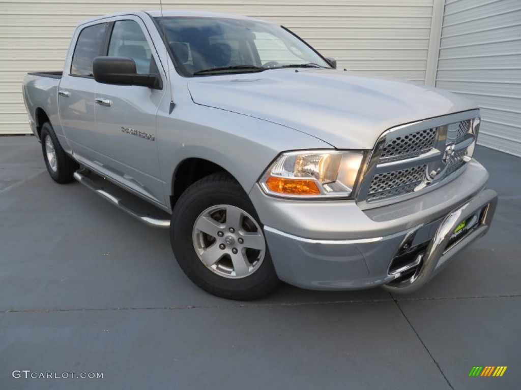 2011 Ram 1500 SLT Crew Cab - Bright Silver Metallic / Dark Slate Gray/Medium Graystone photo #1