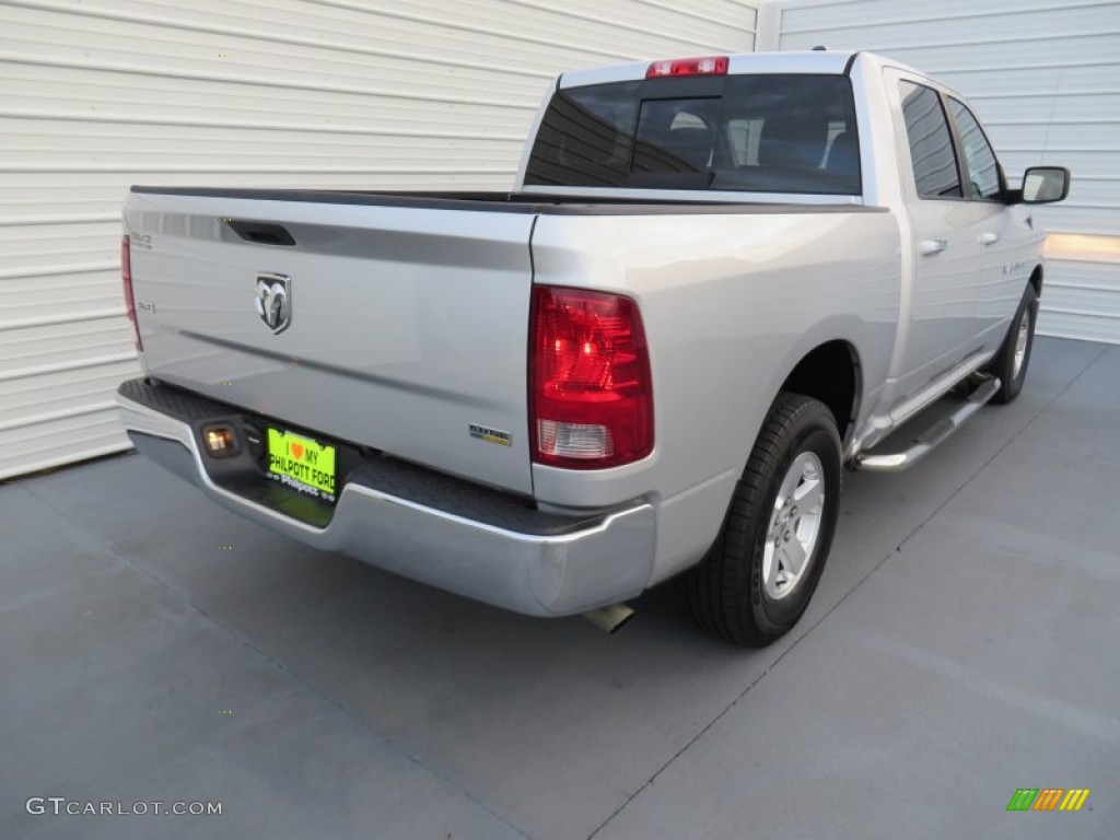 2011 Ram 1500 SLT Crew Cab - Bright Silver Metallic / Dark Slate Gray/Medium Graystone photo #4