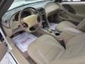 Medium Parchment 2002 Ford Mustang V6 Convertible Interior