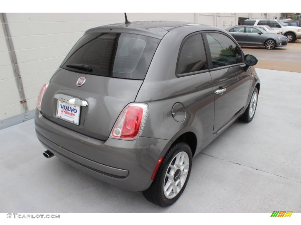 2012 500 Pop - Grigio (Grey) / Tessuto Rosso/Nero (Red/Black) photo #7