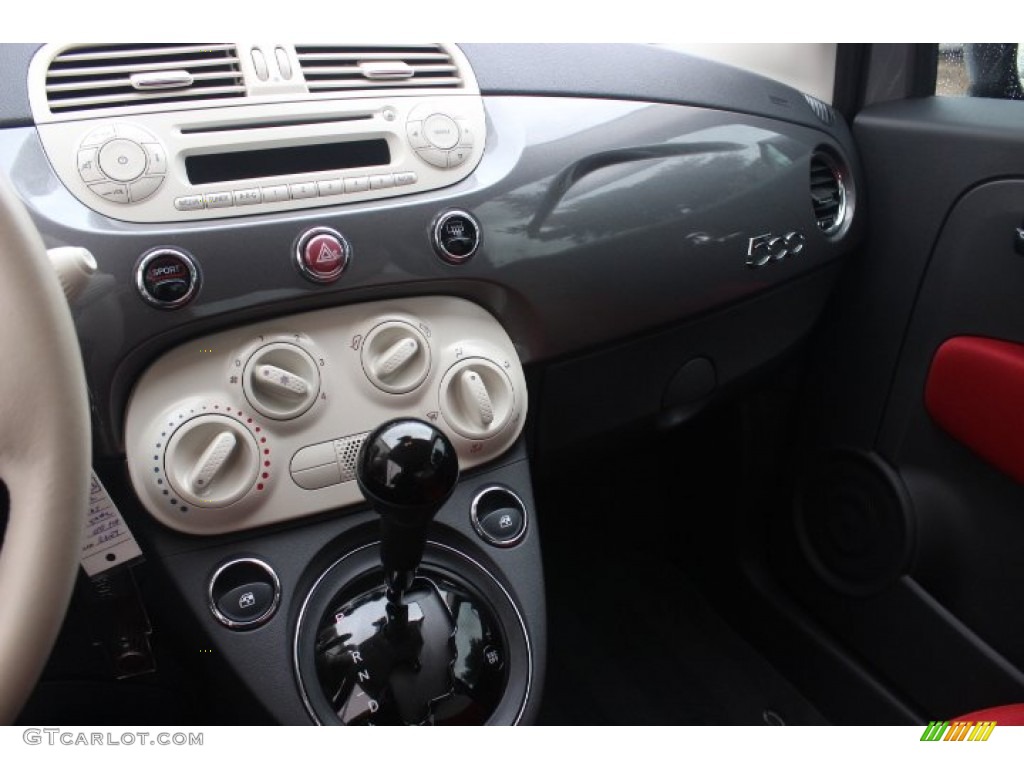 2012 500 Pop - Grigio (Grey) / Tessuto Rosso/Nero (Red/Black) photo #16