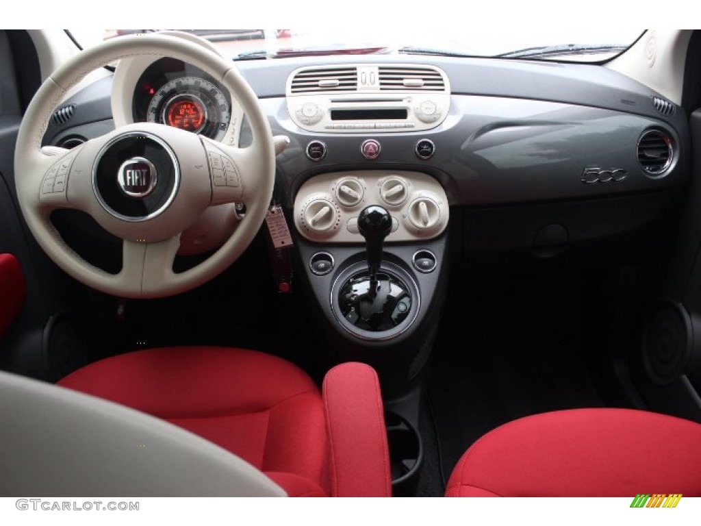 2012 500 Pop - Grigio (Grey) / Tessuto Rosso/Nero (Red/Black) photo #24