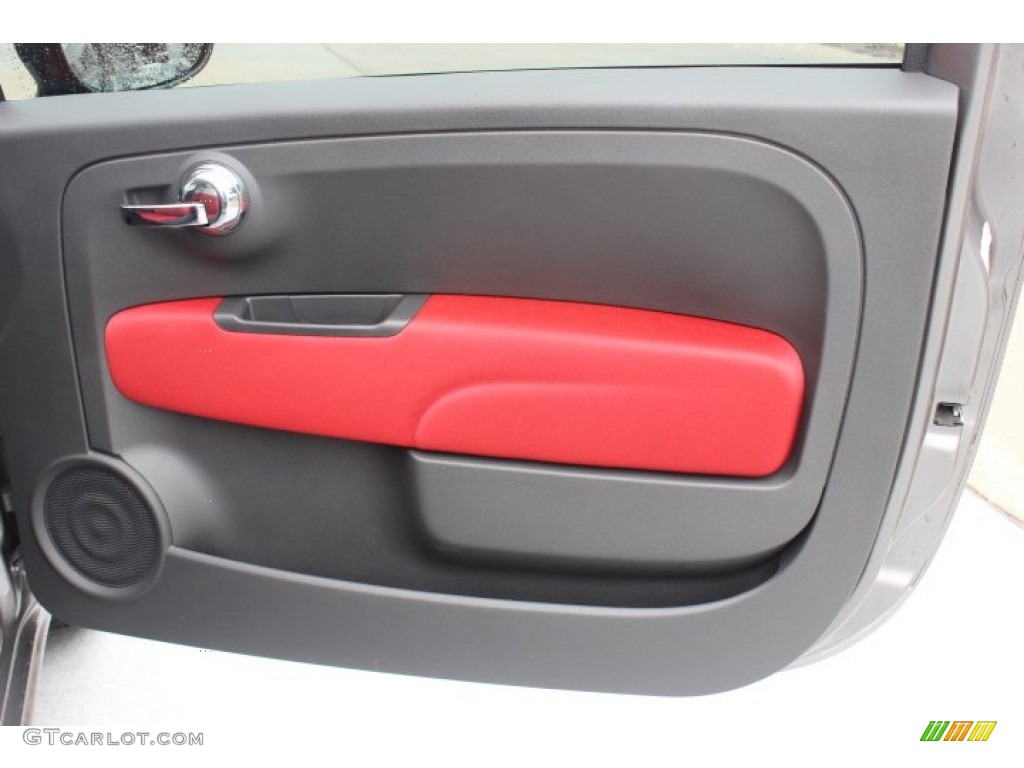 2012 500 Pop - Grigio (Grey) / Tessuto Rosso/Nero (Red/Black) photo #27