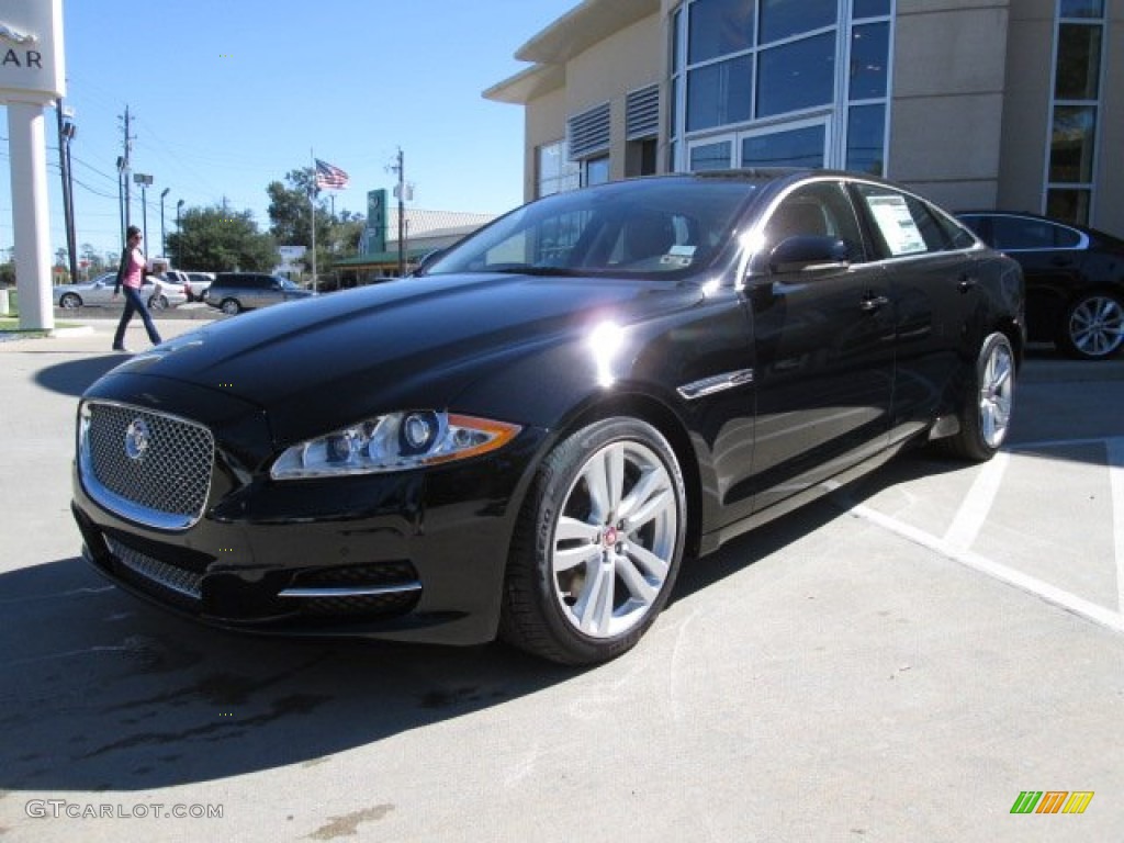 Ultimate Black Metallic 2014 Jaguar XJ XJL Portfolio Exterior Photo #87567302