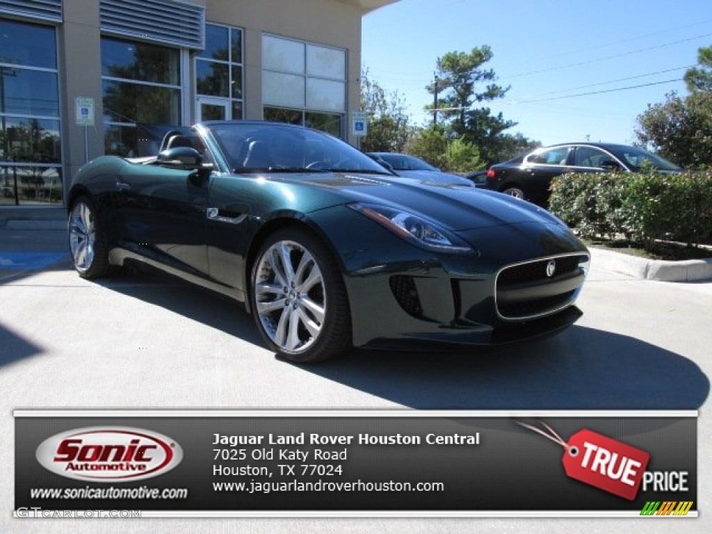 2014 F-TYPE  - British Racing Green Metallic / Jet photo #1