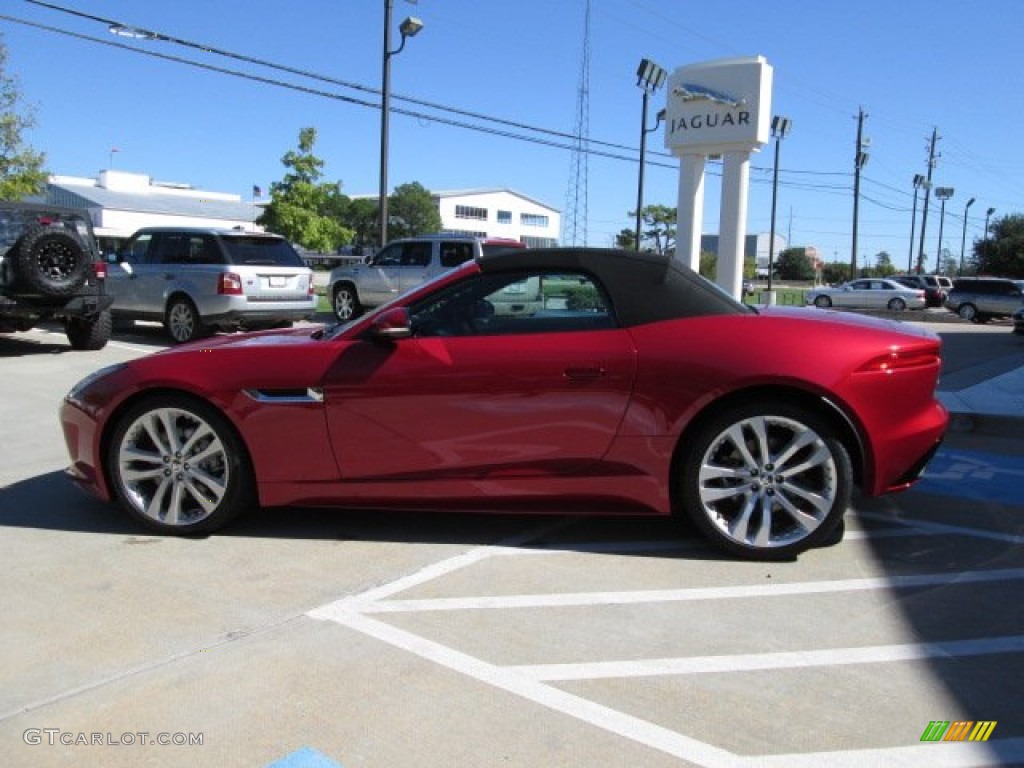 Italian Racing Red Metallic 2014 Jaguar F-TYPE Standard F-TYPE Model Exterior Photo #87567641