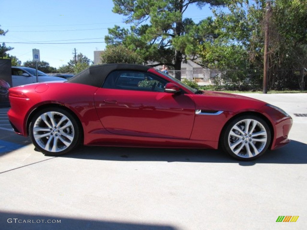 Italian Racing Red Metallic 2014 Jaguar F-TYPE Standard F-TYPE Model Exterior Photo #87567662