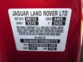  2014 F-TYPE  Italian Racing Red Metallic Color Code CAH
